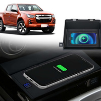 CARSOUL Chargeur sans fil rapide 15W pour voiture Isuzu D-Max 2020-2022, certifié 1.2.4, 12-24V, installation mains libres sans perte WPC