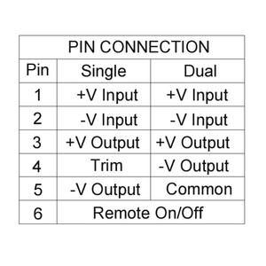 อัลตร้าไวด์18:1 8 5-160VDC อินพุต DC คอนเวอร์เตอร์20W 12V 1.67A ลอจิกลบ - Product Image 3