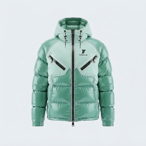 Fournisseur direct d'usine, dernier design, logo personnalisé, veste matelassée pour homme, vêtements décontractés écologiques, style streetwear - Product Image 1