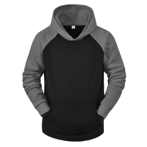 Ensemble de sweats à capuche à manches longues pour hommes, doublure polaire, imprimé délavé, léger, extensible dans les quatre sens, vêtements de sport décontractés en coton, vente en gros - Product Image 2