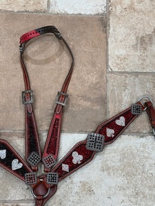 Bling Brida de Cuero Genuino Suave y Natural para Caballo, Estilo Western, con Estructura de Madera, Duradera, Ligera y Herrajes Niquelados - Product Image 3