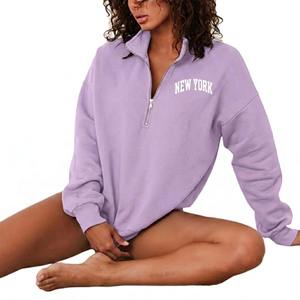 Sweat-shirt confortable pour femme à col montant, en tissu doux, coupe décontractée, manches longues, sensation de chaleur, style décontracté polyvalent et durable. - Product Image 3