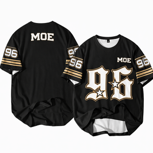 เสื้อเจอร์ซีย์อเมริกันฟุตบอลทรงโอเวอร์ไซส์ลายกราฟิกพิมพ์ลายสไตล์สตรีทแวร์ปี 2026 ทรงบ็อกซี่ ผ้าตาข่าย เสื้อครอปทีเชิ้ตแนวฮิปฮอป - Product Image 2