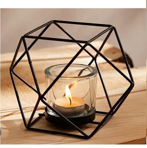 Portavelas de Diseño Exclusivo para Navidad y Bodas, Portavelas de Diseño Moderno de Metal para Velas de Té - Product Image 4