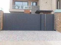 Puerta Corredera Telescópica Automática/Manual, Estilo Moderno, Forma Rectangular, 6 Pies de Alto, Pintada, para Uso Residencial y Comercial - Product Image 6