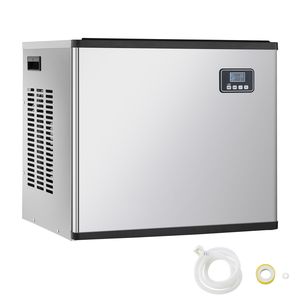 Macchina Professionale per il Ghiaccio in Acciaio Inossidabile, 360 Libbre/Giorno, Autopulente, con Programma di Produzione Ghiaccio Regolabile - Product Image 1