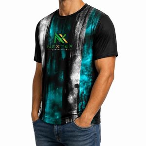 T-shirt personnalisé pour homme, imprimé galaxie, séchage rapide, vêtements de sport d'été, vêtements athlétiques respirants, polyester, sublimation, tee-shirt graphique - Product Image 3