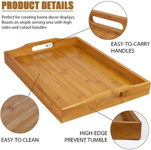 <b>Bamboo</b> Classic Dishwasher Safe Multifunction Food Storage Tray - Product Image 6