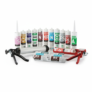 Sellador de Silicona Neutro de Alta Calidad para Acristalamientos, No se Deforma, Sin Olor Acético, Fuerte Adhesión a la Mayoría de los Materiales (Color: Transparente) - Product Image 1