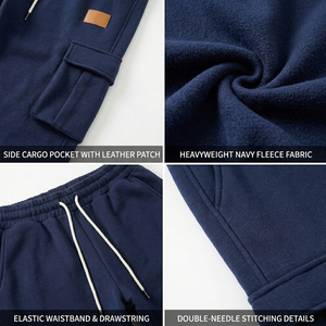 Custom Mens Cargo Sweatpants Premium Fleece Joggers Streetwear Track <b>Pants</b> Comfort Casual Trousers Manufacturer Bulk Export - Product Image 2