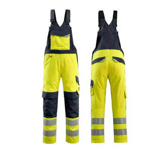 Light Gray Polyester <b>Waterproof</b> Breathable CE Certified Unisex <b>Work</b> Coverall Multi Pocket Adjustable Strap Abrasion Resistant - Product Image 4