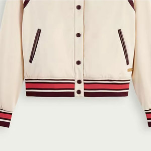 Premium Quality Customized Logo Cotton <b>Letterman</b> <b>Jacket</b> Fashion Clothing Long Sleeves Cotton <b>Letterman</b> <b>Jacket</b> - Product Image 5