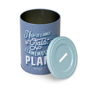 Fábrica personalizada hojalata dinero tarro embalaje Mini forma cilíndrica caja de Metal moneda Cajero Automático caja de lata hucha para niños - Product Image 3