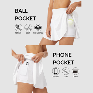 Customized Sportswear High Quality Breathable Moisture Wicking Front Short Tennis Skirt Professional Women's Tennis Wear - Product Image 3