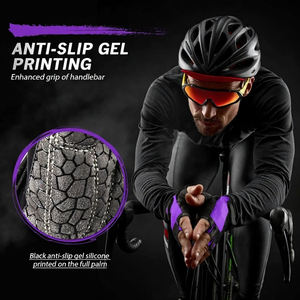 Guantes de Verano de Alta Calidad para Ciclismo, Diseño de Medio Dedo, Elásticos, Antideslizantes, Deportivos, Tácticos, Unisex, con Protección en los Nudillos - Product Image 5
