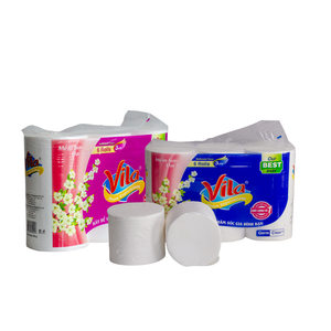 Sacs en plastique pour papier toilette à forte absorption d'eau, 2 plis, 6 rouleaux/sac, en pâte de bois vierge à 100% du Vietnam, sains, vente en gros - Product Image 6
