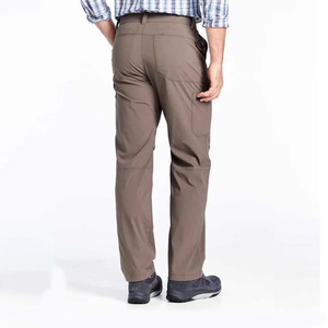 <b>Men's</b> Quick Dry Hiking Pants Regular Fit Brown Polyester With Pockets Breathable All Seasons Outdoor Wear - Product Image 3
