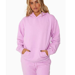 Ensemble de survêtement 2 pièces pour femme : sweat à capuche et short en coton, respirant, au meilleur prix, OEM - Product Image 1