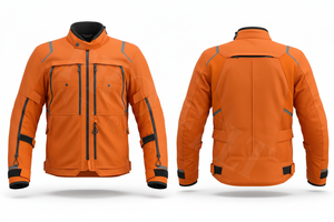 Chaqueta de Motociclista Textil Resistente Personalizada con Múltiples Bolsillos con Cremallera y Ajuste Ajustable para Logotipo Personalizado - Product Image 2