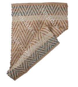 Alfombra de Yute Tejida a Mano Personalizada en Rayas Marrones |   Alfombra de Piso Ecológica Reversible, Apta para Mascotas, de Pelo Corto, en Tonos Tierra, Estilo Boho - Product Image 3