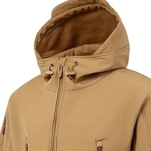 เสื้อแจ็คเก็ตแบบยูนิเซ็กซ์ กันน้ำ กันลม ผ้าซอฟต์เชลล์บุขนแกะ มีหลายกระเป๋าอเนกประสงค์ ซิปยาวเต็มตัว ป้องกันได้ดี ไซส์ใหญ่พิเศษ - Product Image 5