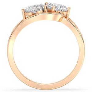 REYES Original Design 1.72 Carat Heart Shape Moissanite <b>Rings</b> in <b>925</b> Sterling <b>Silver</b> Engagement Wedding Fine Jewelry For Women - Product Image 6
