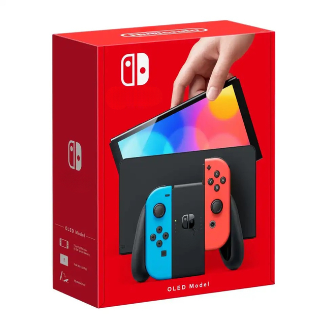 WHOLESALES DISCOUNT PRICE BUY 10 GET 5 NEW for Switch OLED 64GB Console with Neon Blue Touch Screen Color Display