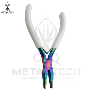 Stainless Steel Professional Salon Wholesale New Ergonomic Handle Hair Extension Pliers Micro Bead Ring Remover Plier <b>Tool</b> - Product Image 2