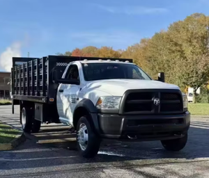Camión de plataforma plana RAM 4500 usado de 2015, listo para trabajar, con plataforma elevadora Waltcoo y plataforma de 16 pies, LHD/RHD, envío a todo el mundo - Product Image 3