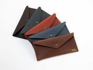 Portefeuille de budget en cuir véritable avec enveloppes à monnaie, fabricant en gros, logo personnalisé, organiseur d'argent de luxe, pochette LCE-0042 - Product Image 3