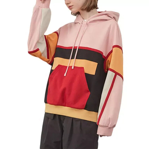 เสื้อผ้าแฟชั่นผู้ชายลำลองสำหรับฤดูหนาวแบบขายส่ง ตัดเย็บตามสั่ง ดีไซน์ทันสมัย สีสันตัดกัน สไตล์สตรีทแวร์ คุณภาพสูง ผลิตจากผ้าฟลีซ เป็นมิตรต่อสิ่งแวดล้อม มีกระเป๋าแบบจิงโจ้ - Product Image 5