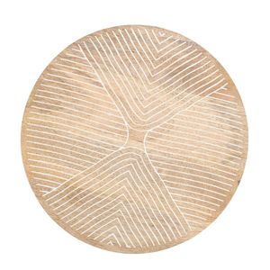 Assiette de Présentation Ronde en Bois Naturel Écologique – Plateau de Service en Gros pour Mariages, Hôtels et Restaurants - Product Image 2