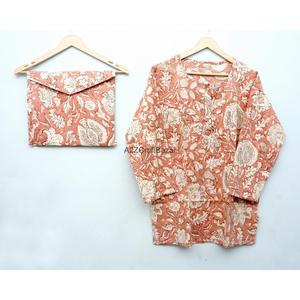 Conjunto de Pijama de Verano para Mujer, Talla Grande, Estampado Floral, Vestido de Noche de Algodón Suave, Ropa de Playa Informal, Transpirable, Pantalones Cortos - Product Image 4