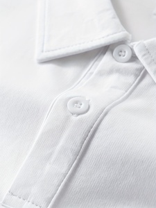 Camiseta Polo Blanca Extra Grande para Hombre, Color Sólido, Corte Holgado, Texturizada, Manga Corta, Cómoda, Informal, de Alta Calidad - Product Image 5