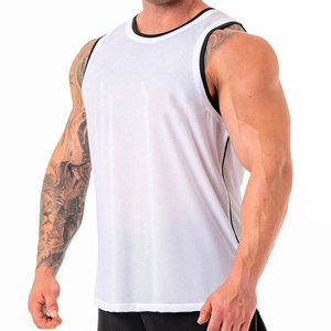 New Arrival Factory Price Summer High Street Tank Top Activewear <b>Running</b> Training Working Vest Muscle Ribbed Men's <b>Singlet</b> - Product Image 2