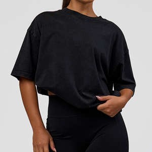 T-shirts pour femmes de haute qualité avec logo personnalisé, grande taille, matière douce, t-shirt d'été pour femmes, logo personnalisé - Product Image 3