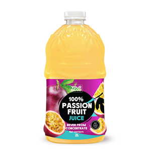 Jus de fruit de la passion 100% naturel 2L, vente en gros, étiquette personnalisée, boisson aux fruits, fabricant de bouteilles PET, Vietnam - Product Image 1