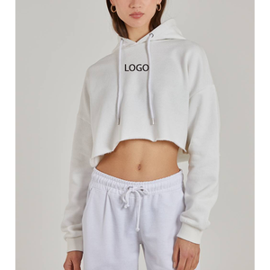 Sudadera con capucha gráfica de peso pesado para mujer 2026, estilo casual, holgada, top corto de fitness, ropa deportiva ajustada, camiseta con capucha y letras 3D bordadas - Product Image 1