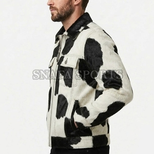 Factory Wholesale Customized <b>Men's</b> Cowhide <b>Leather</b> <b>Jackets</b> Hot Sale High Quality <b>Leather</b> <b>Jacket</b> For <b>Men</b> - Product Image 3
