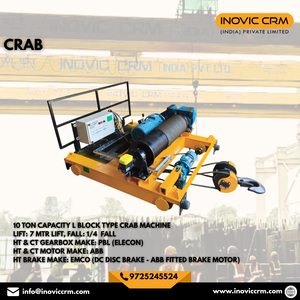 Grúa Eléctrica Industrial INOVIC CRM, Tipo Cangrejo, con Cable de Acero, Capacidad de Elevación de 1-20 Toneladas, Altura Máxima de 25m |   Motorizado y Duradero - Product Image 3