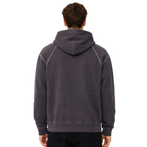 เสื้อฮู้ดแขนแร็กแลนเย็บตะเข็บตัดกัน ผ้าฝ้ายฟลีซทรงโอเวอร์ไซส์ สตรีทแวร์ พิมพ์โลโก้ได้ตามสั่ง หนานุ่ม น้ำหนักมาก รับผลิตจำนวนมากแบบ OEM - Product Image 3