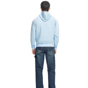 Sweat à capuche pour homme, coupe classique, en tissu polaire gris, imprimé sur la poitrine, style streetwear décontracté, confortable, OEM ODM, vente en gros - Product Image 2