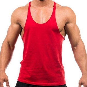 Débardeur de sport pour homme personnalisé, respirant, col en V, coupe ajustée - Style urbain, tissu Spandex/Coton, sans manches, idéal pour l'été - Product Image 5