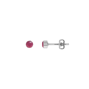 925 <b>Silver</b> Ruby Natural Pear Round Oval Shape Butterfly Lock <b>Stud</b> <b>Earrings</b> Classic Style Bezel Setting Pack of 4 Pairs - Product Image 4