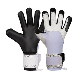 Football Goalkeeper Gloves Full Finger Non Slip Breathable Adjustable Wrist <b>Strap</b> Unisex Sports PU Leather Material Pull - Product Image 1