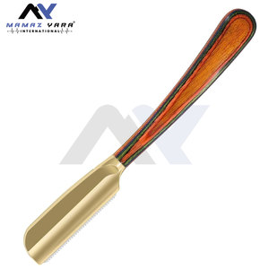 Navajas de Afeitar Rectas para Hombre, Navaja de Barbero Profesional de Acero Inoxidable con Protector, Afeitado Suave y Seguro - Product Image 5