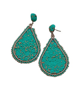 Pendientes de Borla con Cuentas de Semillas Estilo Bohemio Ligeros, Joyería de Moda para Mujeres y Niñas por MD HANDICRAFTS - Product Image 2