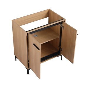 Mobiletto da Bagno da 30 Pollici Senza Lavabo, Armadietto con Ante in Legno Composito - Product Image 2