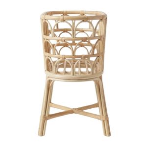 Cuna de Mimbre Tejida a Mano para Muñecas, Cuna de Mimbre Moderna de Estilo Tejido Abierto con Base Estable para Juegos de Rol Infantiles, Cama para Muñecas - Product Image 2