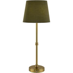 Lámpara de Mesa de Latón Dorado de Diseño con Base de Mármol y Pantalla de Tela para Decoración de Interiores - Product Image 5